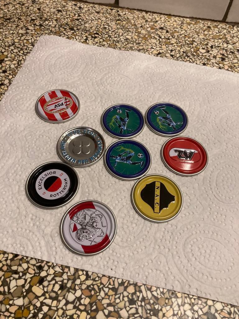 Set voetbal munten, Plus, Ophalen of Verzenden