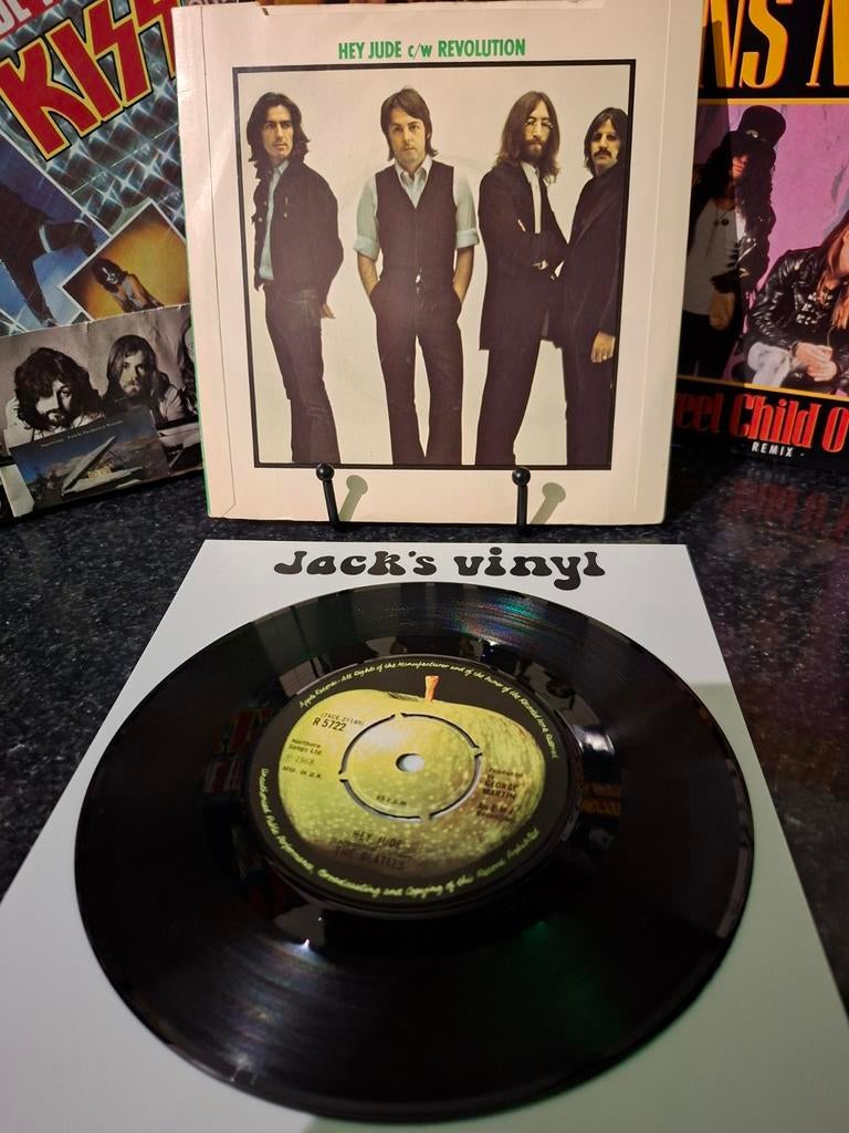 The Beatles - Hey Jude c/w Revolution 7 inch single 1976, Ophalen of Verzenden, 1960 tot 1980, Zo goed als nieuw, Overige formaten