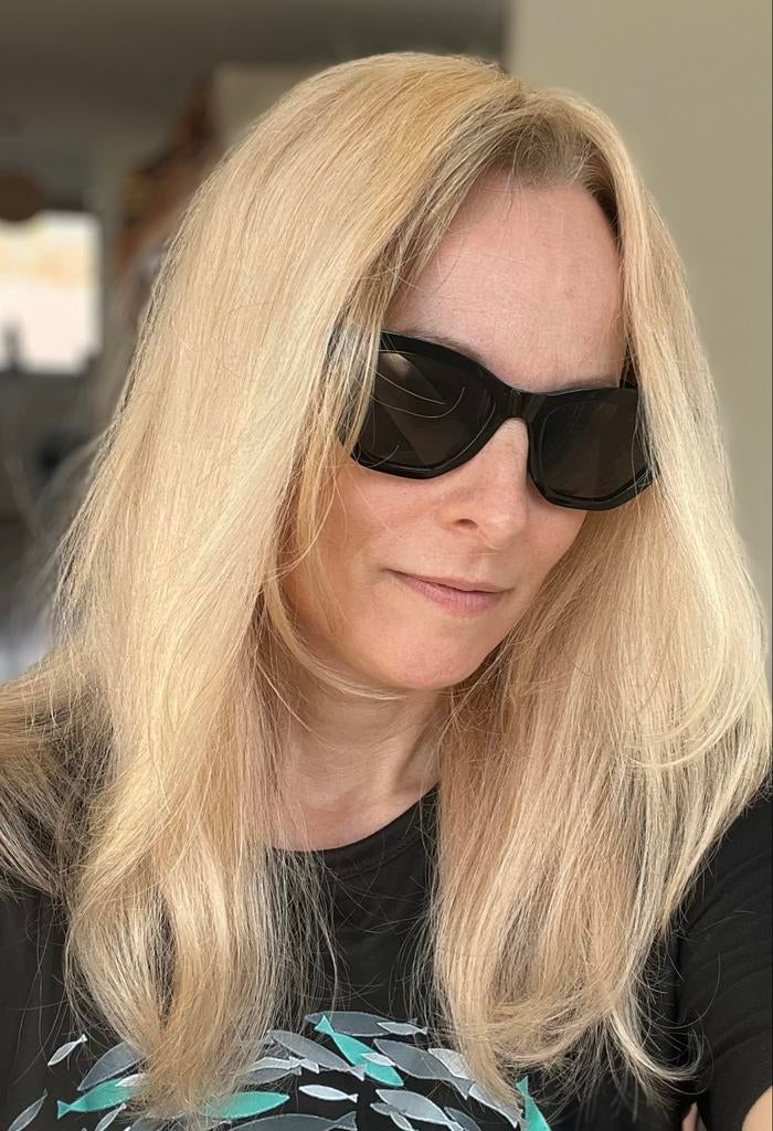 Vanille blond echt haar topper, Sieraden, Tassen en Uiterlijk, Uiterlijk | Haarverzorging, Ophalen of Verzenden, Gebruikt, Pruik of Haarverlenging