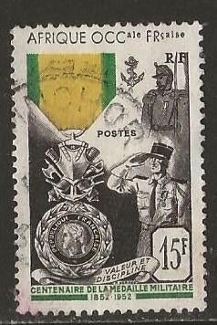 Frans Afrika 5, onderscheiding, Verzenden, Overige landen, Gestempeld