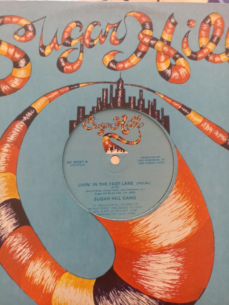 12'' Sugarhill Gang - Livin' in the fast lane, Ophalen of Verzenden, Voor 1985, Gebruikt, 12 inch