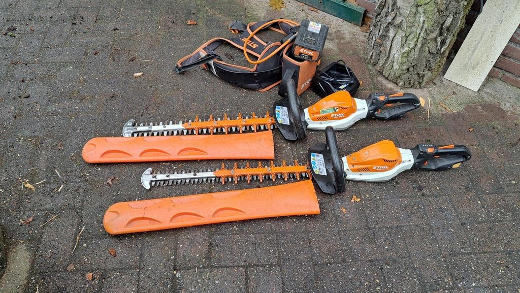 Stihl HSA 94 R en T scharenset met toebehoren, Ophalen, Stihl, Gebruikt, Accu