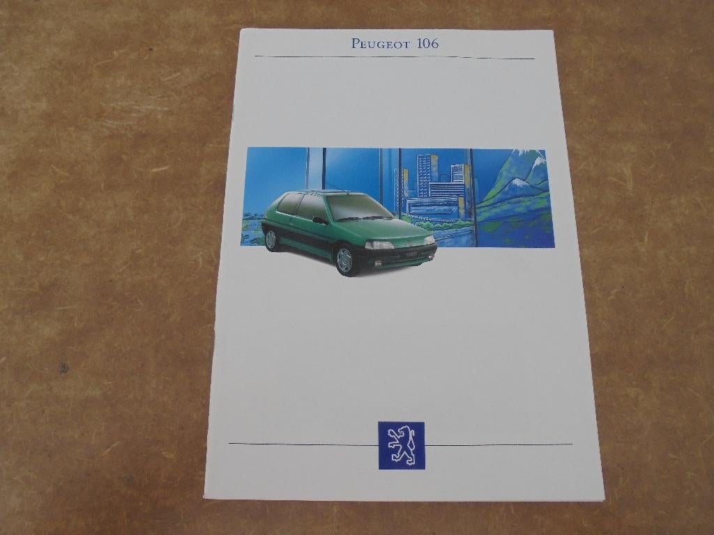 brochure Peugeot 106 modellen 1993, Ophalen of Verzenden, Zo goed als nieuw, Peugeot