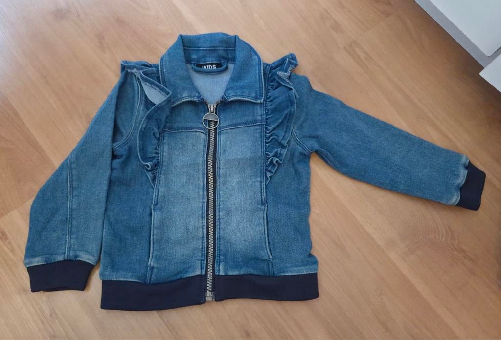 Spijkerjas meisje maat 98, Ophalen of Verzenden, Zo goed als nieuw, Meisje, Jas