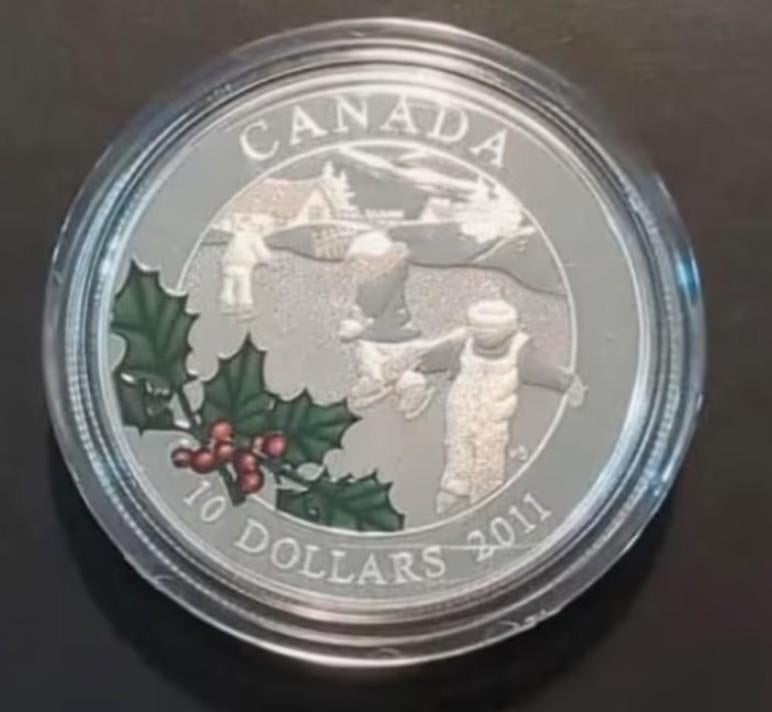 Canada - $10 Fine Silver Coin - Little Skaters 2011, Verzenden, Noord-Amerika, Setje, Zilver