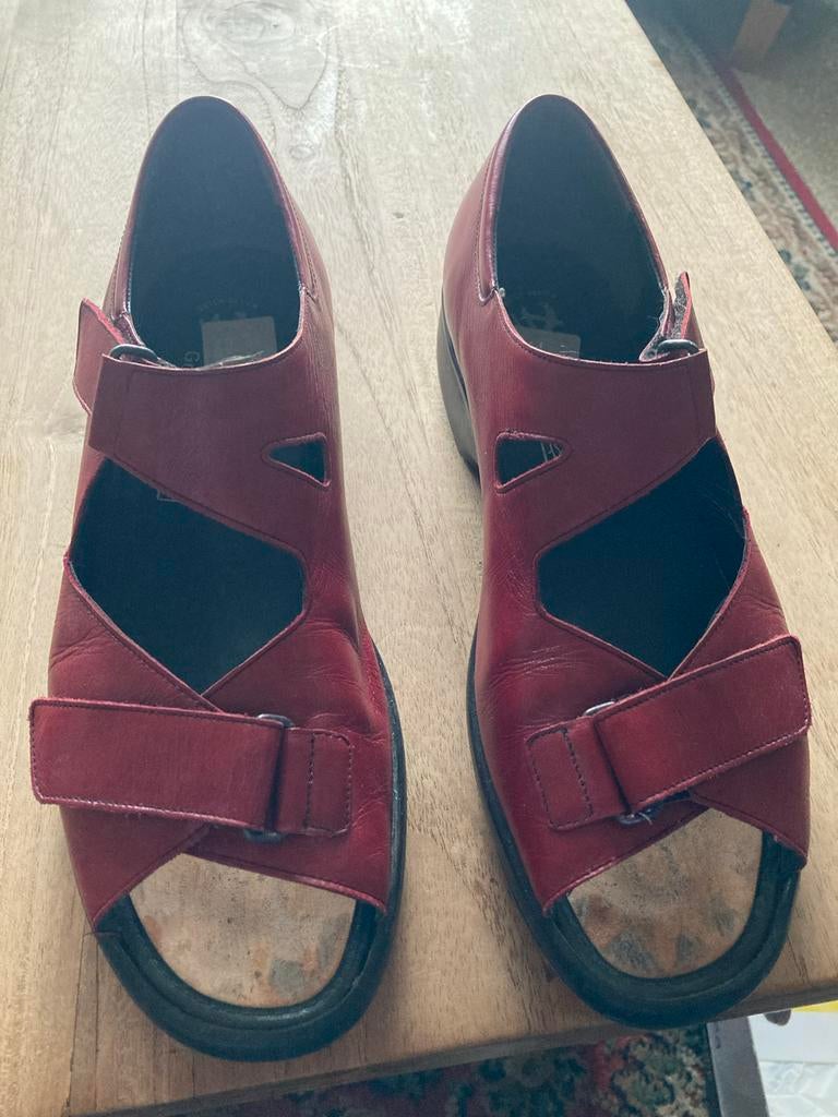 Durea open schoen maat 7, Ophalen, Gedragen, Rood, Sandalen of Muiltjes