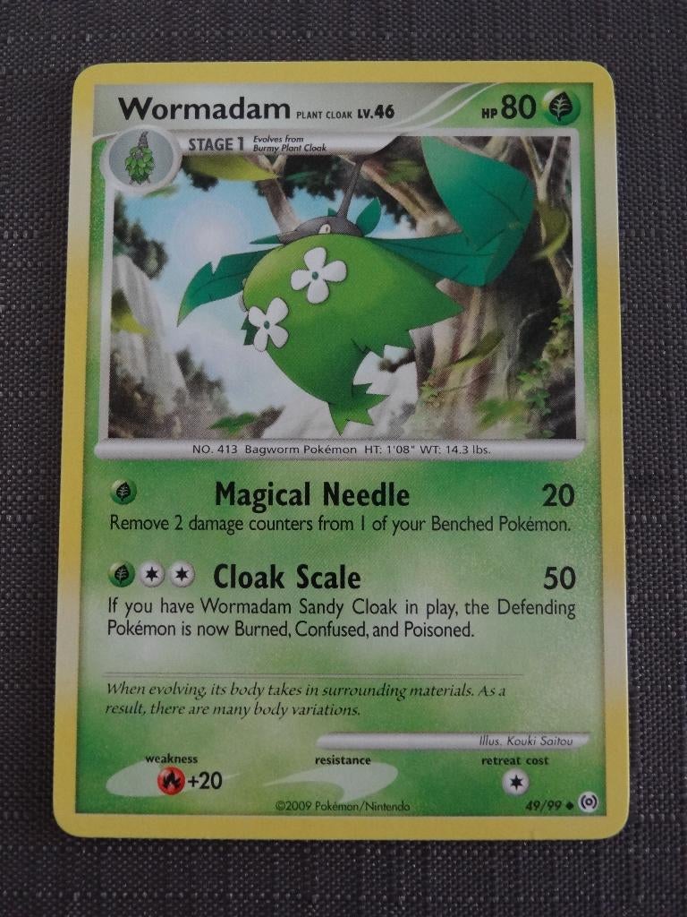 Pokémonkaart Wormadam LV. 46 49/99>Snelle Verzending!<, Ophalen of Verzenden, Zo goed als nieuw, Losse kaart