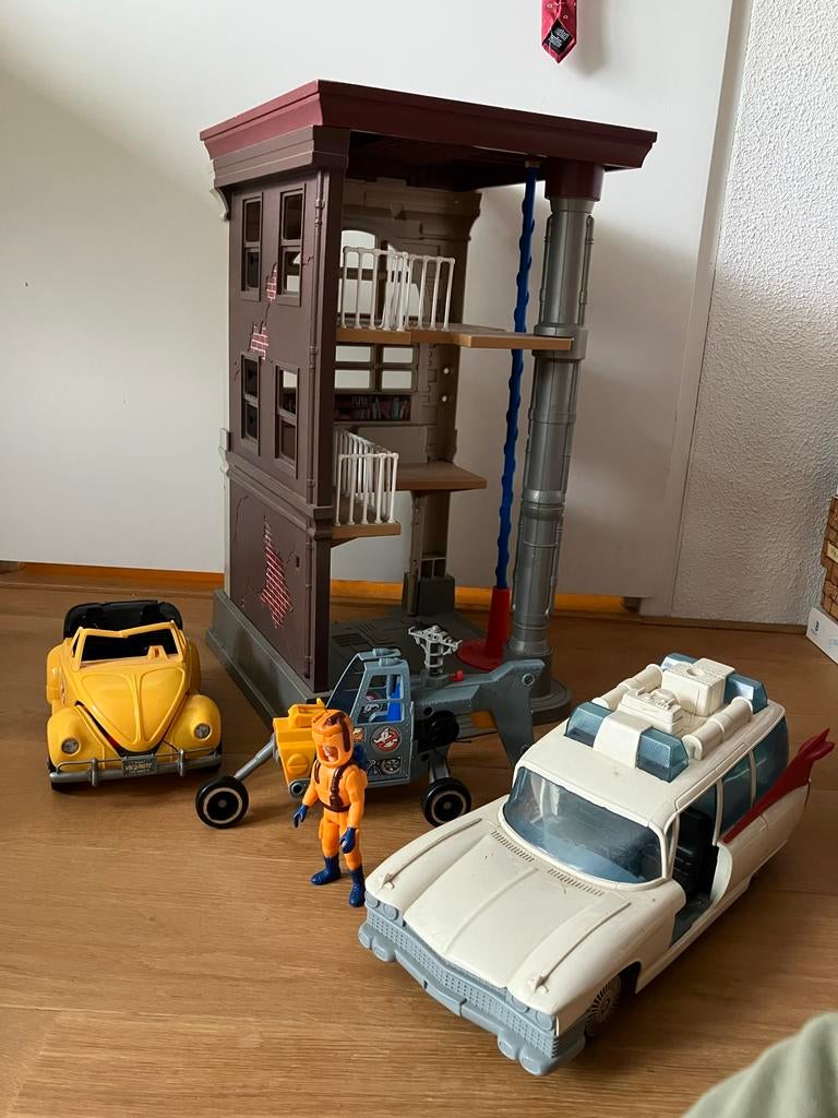 The Real Ghostbusters speelset met figuren en voertuigen, Ophalen, Gebruikt