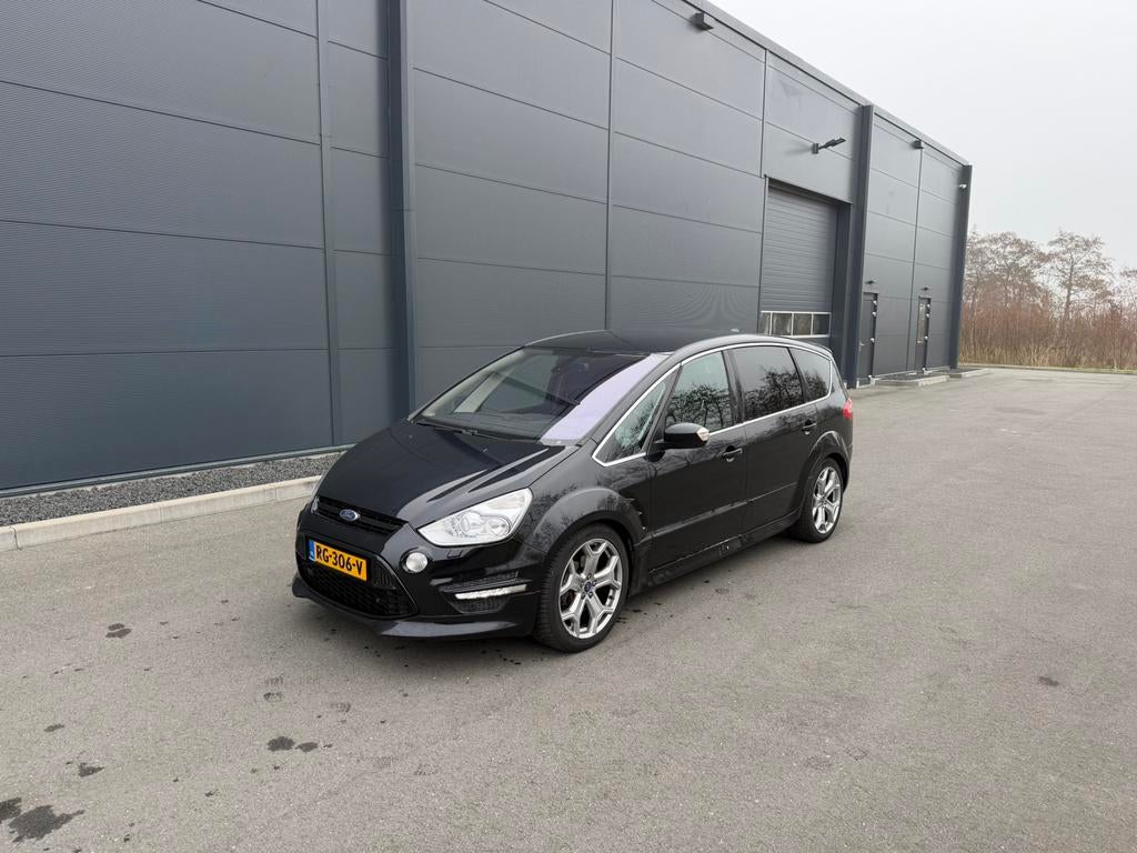 Ford S-Max 2.0 Stci 149KW Powershift 2010 Zwart, Auto's, Ford, 4 cilinders, 7 stoelen, Zwart, 1576 kg