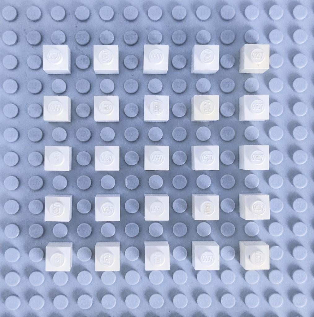 LEGO Parts White / Wit 1x1 brick 1 x 1 3005, Ophalen of Verzenden, Gebruikt, Losse stenen, Lego