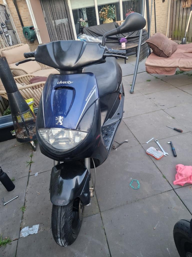 Peugeot Vivacity 70cc, Ophalen, Gebruikt, Uitlaat, Peugeot