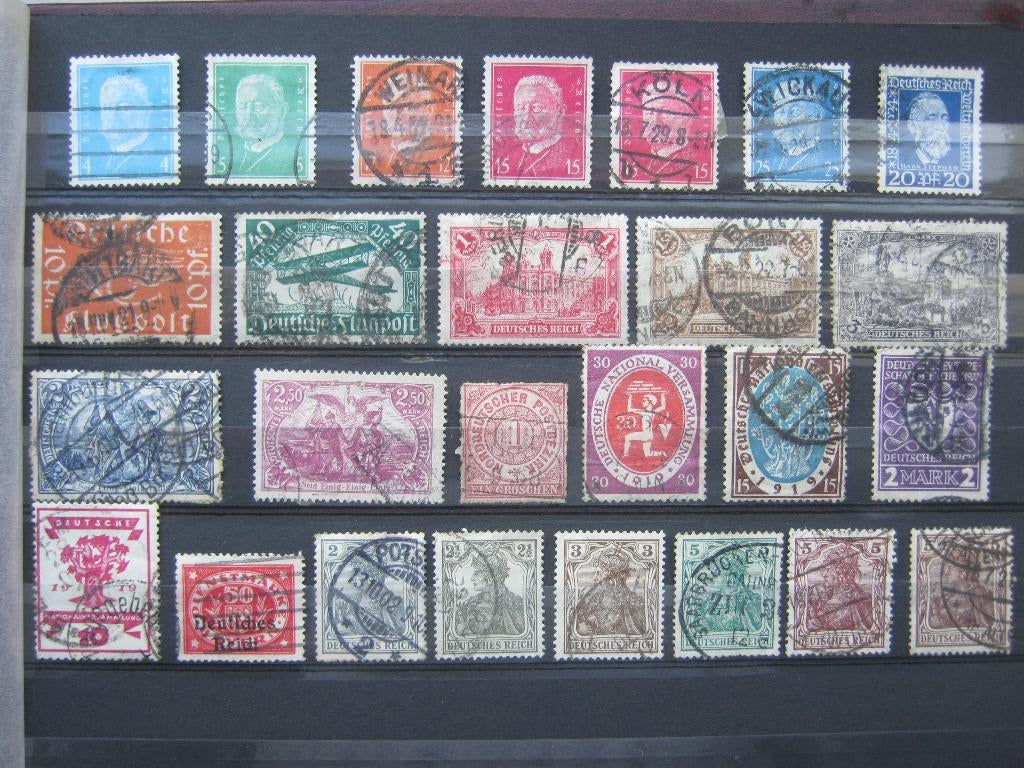 Leuk uitzoekpartijtje Duitse Rijk ( 5 foto's ), Ophalen of Verzenden, Duitse Keizerrijk, Gestempeld