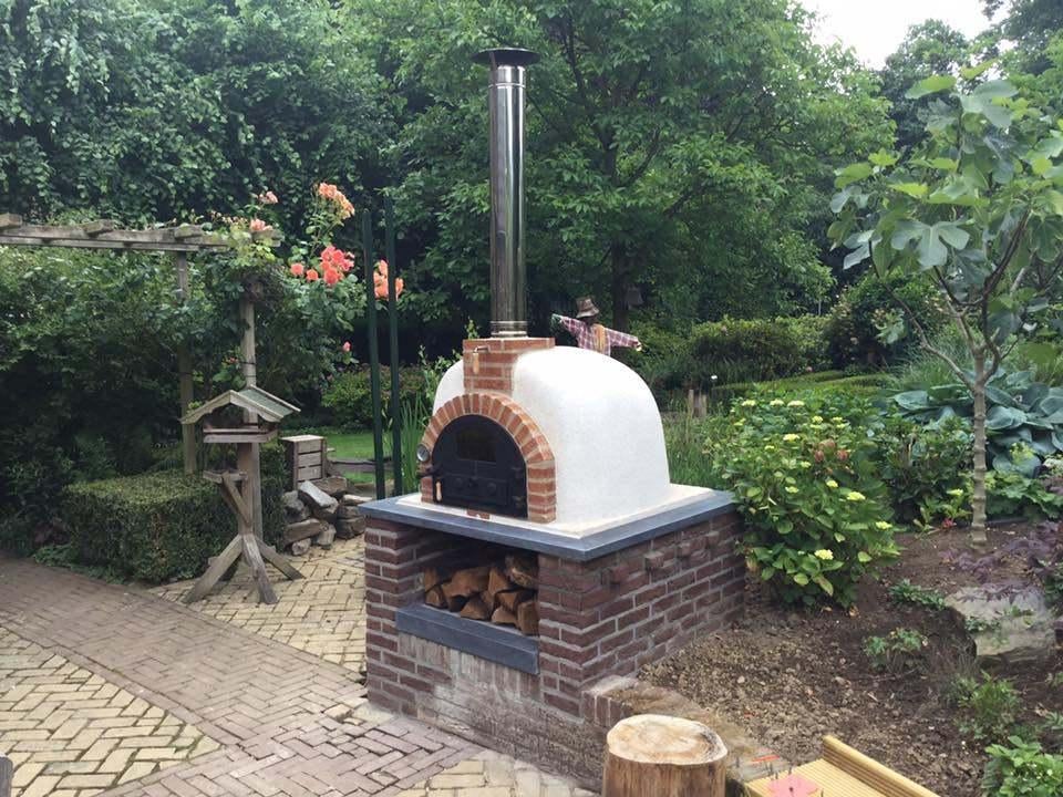 Traditionele houtgestookte bakoven steenoven pizzaoven, Ophalen, Nieuw