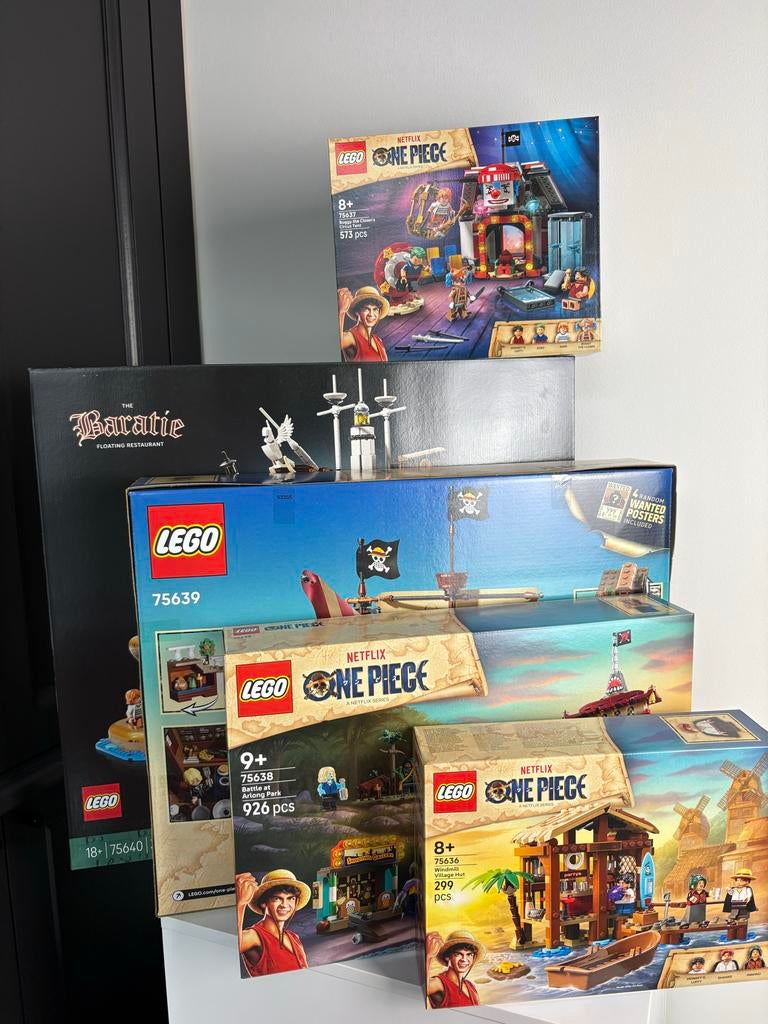 LEGO One Piece Netflix Serie Complete Collectie 5 Sets, Ophalen of Verzenden, Nieuw, Complete set, Lego