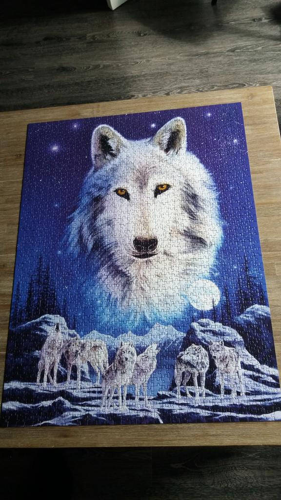 Ravensburger puzzel  1500 stukjes   wolven, Ophalen, 500 t/m 1500 stukjes, Zo goed als nieuw