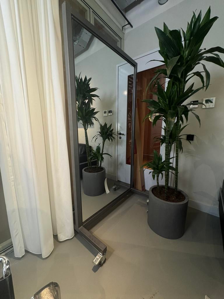 Dubbelzijdige spiegel, Huis en Inrichting, Ophalen, Gebruikt, 200 cm of meer, 100 tot 125 cm