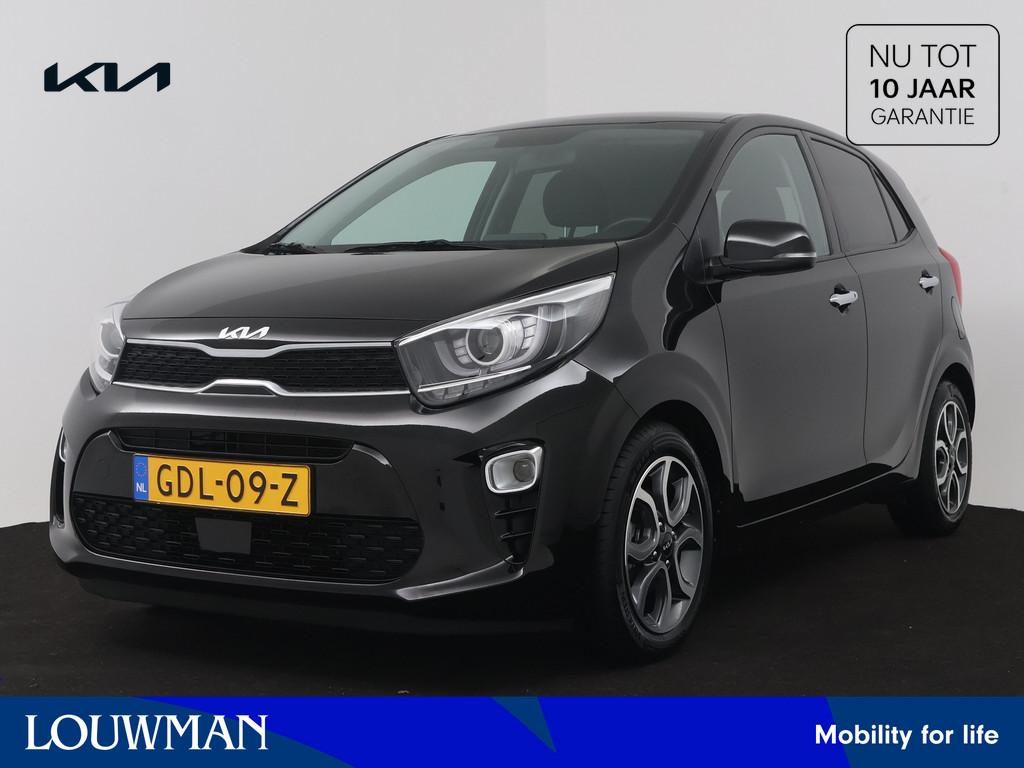 Kia Picanto 1.0 DPi DynamicPlusLine (bj 2024, automaat), Stof, Gebruikt, 4 stoelen, Zwart