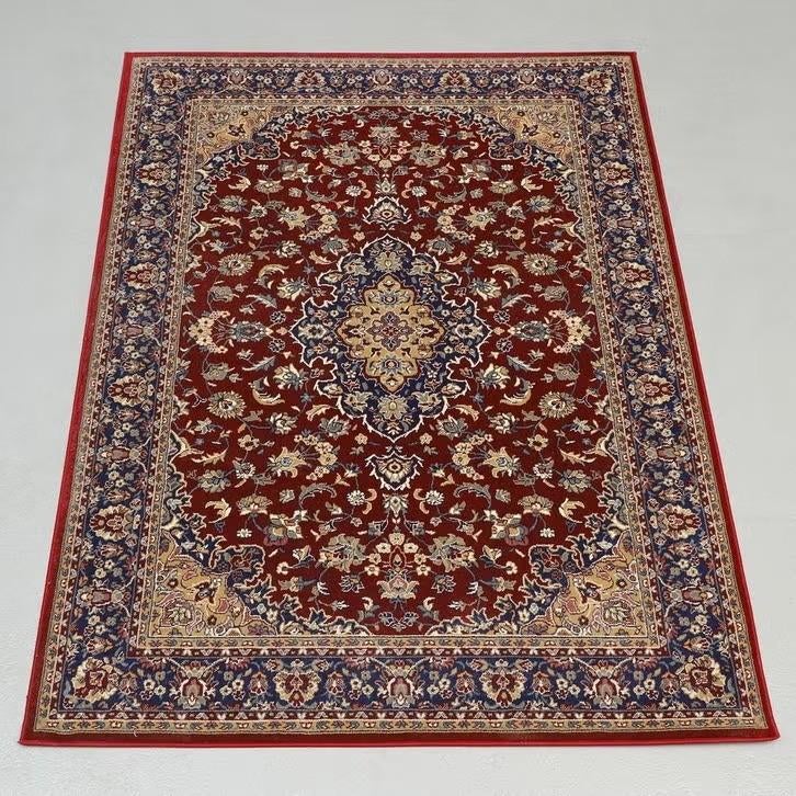 IKEA VEDBAK Vloerkleed 133x195 cm - Rood/Blauw, Huis en Inrichting, Ophalen, Rood, Rechthoekig, 200 cm of meer