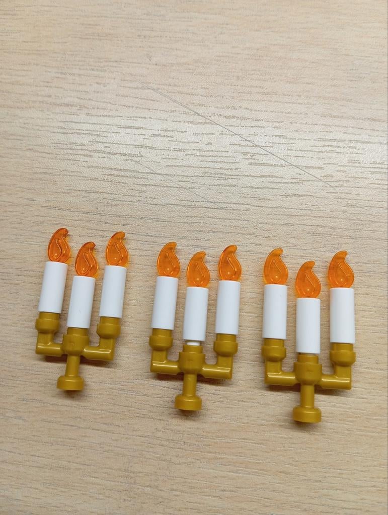 Drie Lego kandelaars met kaarsjes, Kinderen en Baby's, Speelgoed | Duplo en Lego, Ophalen of Verzenden, Nieuw