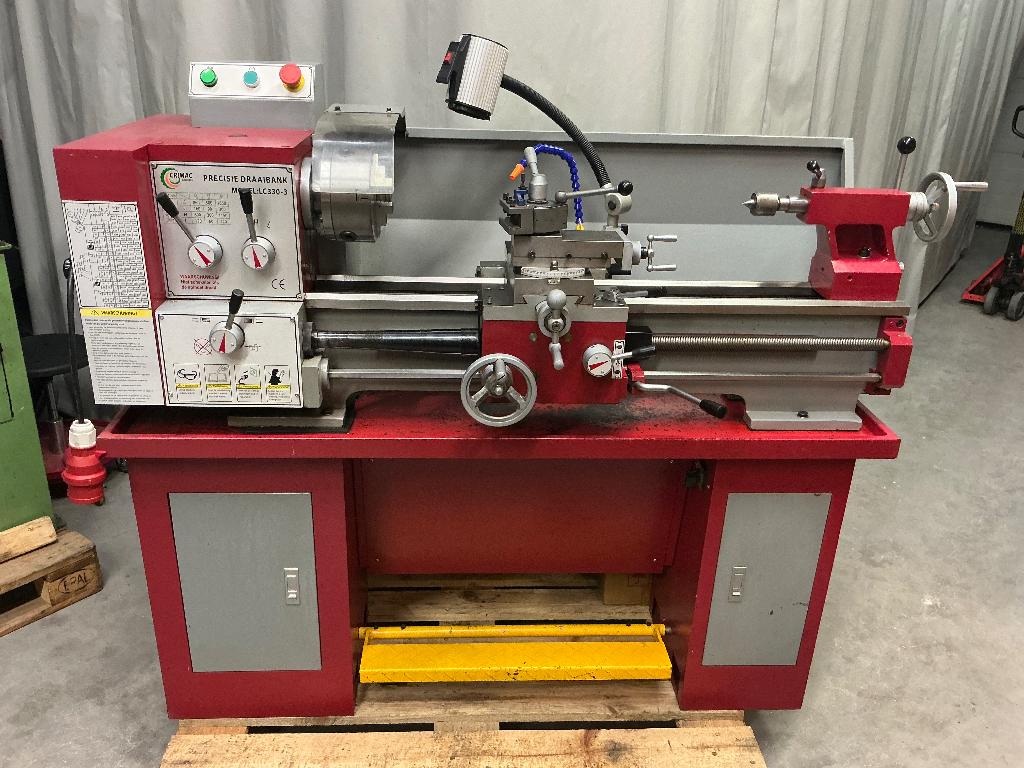 Te koop Crimac Precisie Draaibank, Doe-het-zelf en Verbouw, Draaibanken, Ophalen, Gebruikt, Metaaldraaibank, 500 tot 1000 mm