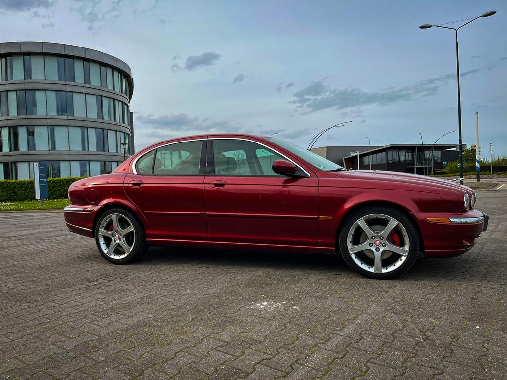 Jaguar X-Type 3.0 V6 –230 PK– Projectauto voor de liefhebber, Auto's, Jaguar, Beige, Leder en Stof, Vierwielaandrijving, 2968 cc