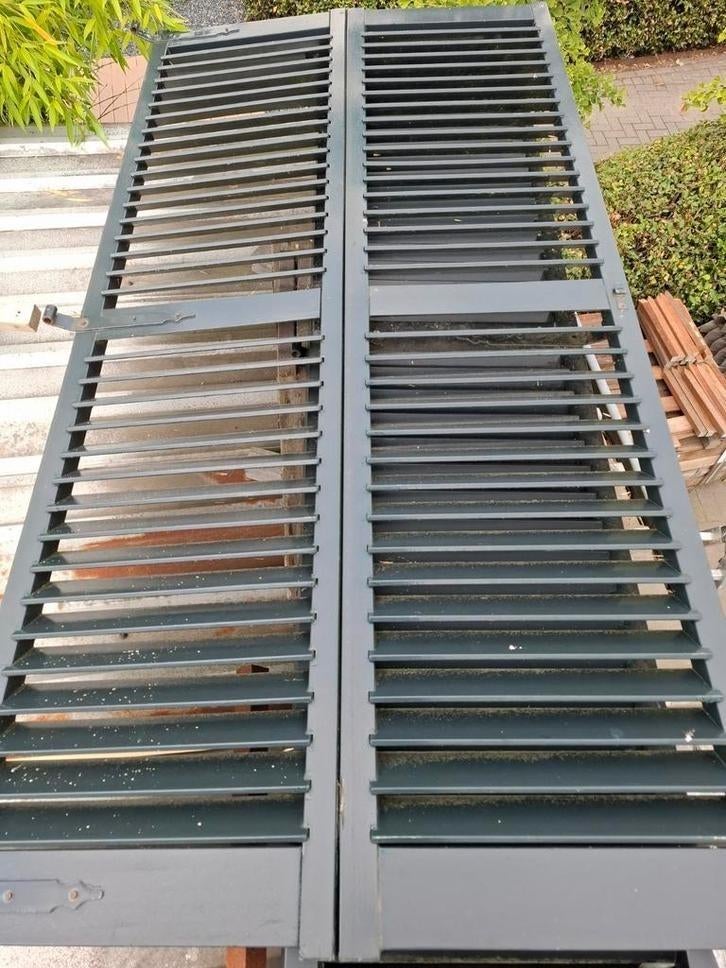 Mooie hardhouten tuinschermen 280cm breed, Ophalen, 200 cm of meer, Zo goed als nieuw, 200 cm of meer