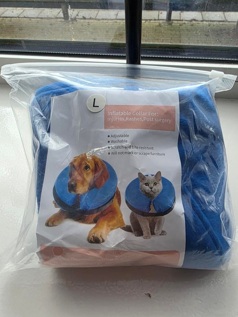 Opblaasblare beschemkrasg maat L, Ophalen