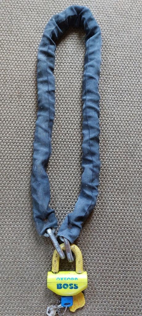Oxford Boss slot 1.50 m ketting 11,5 mm Art 4 schijfremslot, Ophalen of Verzenden