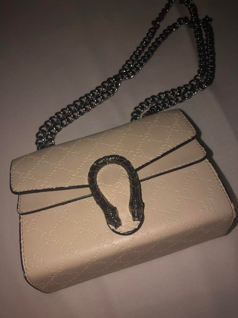 Gucci Beige Dionysus Schoudertas, Sieraden, Tassen en Uiterlijk, Tassen | Damestassen, Ophalen, Zo goed als nieuw, Beige, Schoudertasje