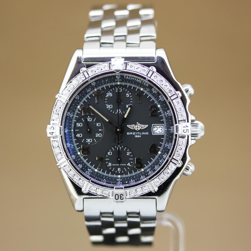 Breitling Chronomat Staal Diamant A13050.1, Staal, Gebruikt, Staal, Breitling