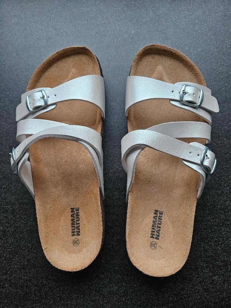Slippers dames - Human Nature - goede pasvorm -maat 38 NIEUW, Kleding | Dames, Schoenen, Nieuw, Slippers, Wit, Ophalen of Verzenden