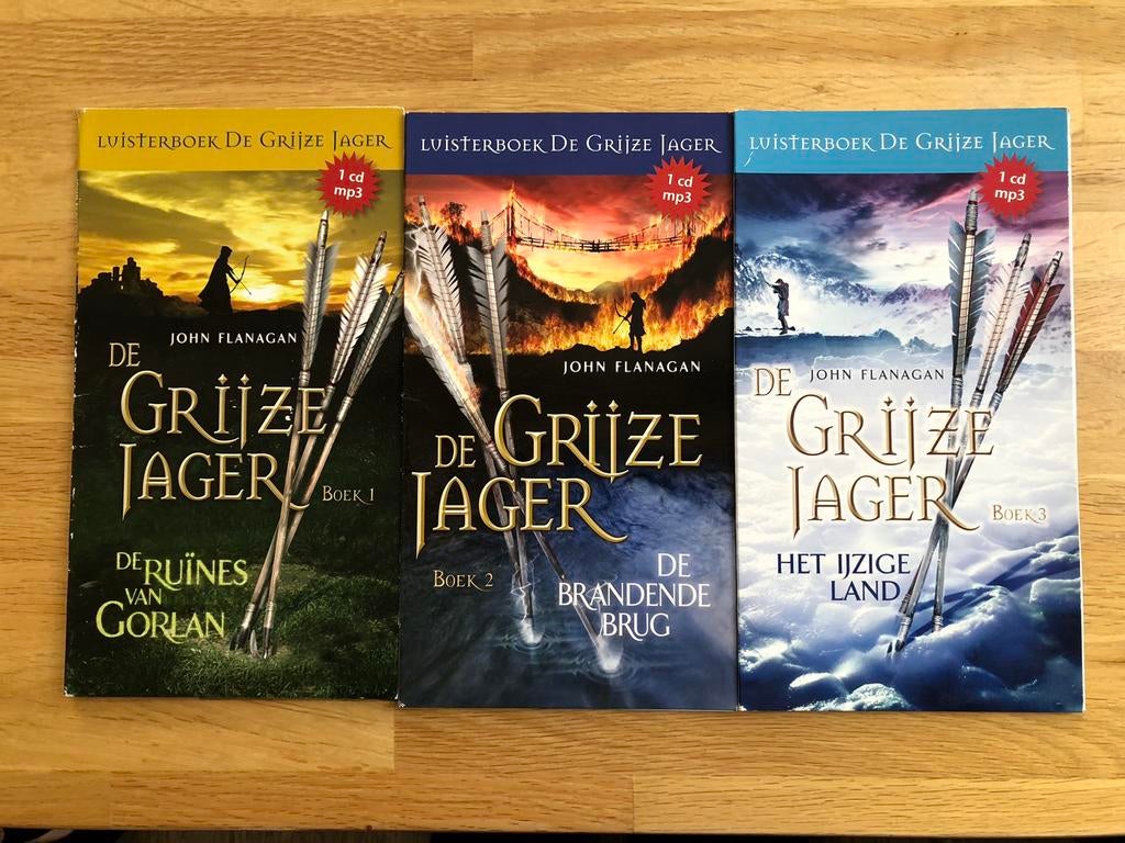 Luisterboek de grijze jager deel 1, 2 & 3 mp3, Ophalen of Verzenden