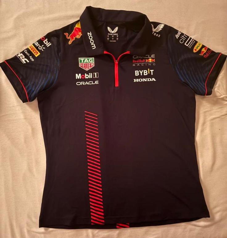 Polo Red Bull Racing 2022 mt 42, Blauw, Overige typen, Ophalen of Verzenden, Gedragen