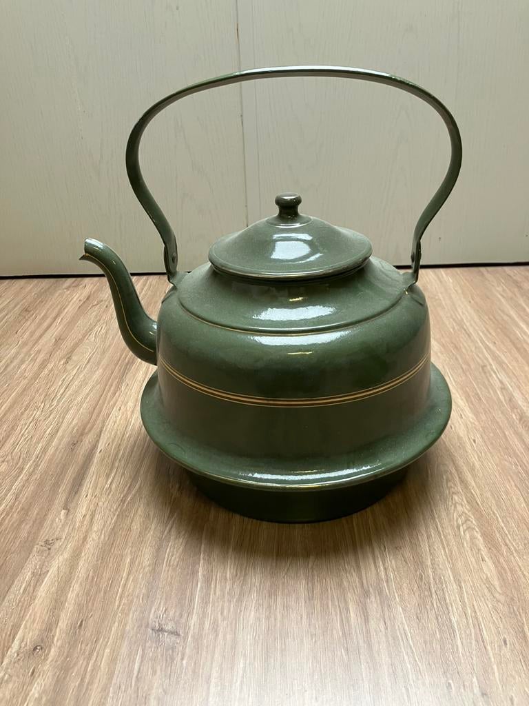 Emaille waterkoker, Ophalen