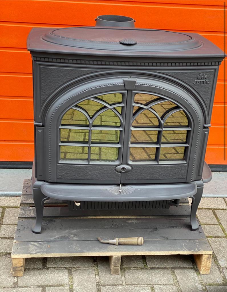 Jotul f 600 demomodel houtkachel, Ophalen, Houtkachel, Zo goed als nieuw, Vrijstaand