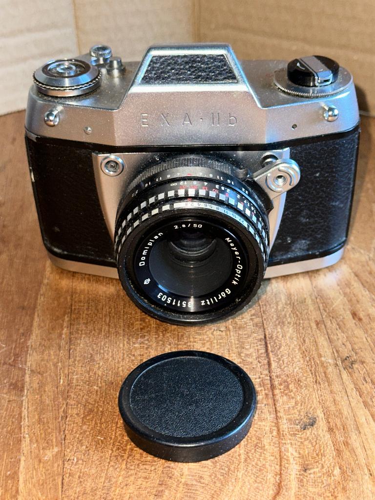 Exa iib jhagee dresden camera met meyer domiplan 50mm/2.8, Ophalen, Gebruikt, Spiegelreflex, Overige Merken