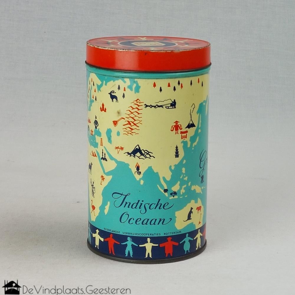 Oud CO-OP Oceanen blik, Ophalen of Verzenden, Zo goed als nieuw, Overige
