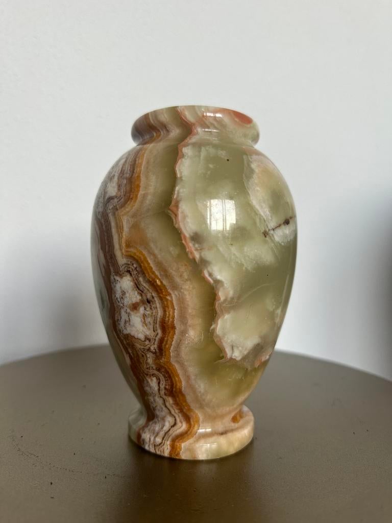 Prachtig Onyx vaasje, Ophalen of Verzenden