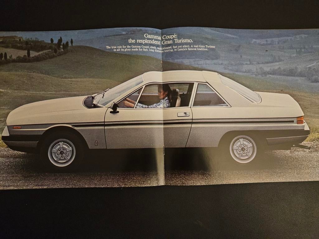 Brochure Lancia Gamma Coupé, Ophalen of Verzenden, Zo goed als nieuw, Overige merken