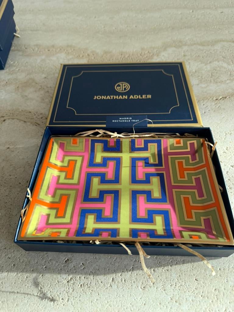 Jonathan adler madrid rectangular tray multi, Ophalen, Nieuw, Rechthoekig, Overige materialen