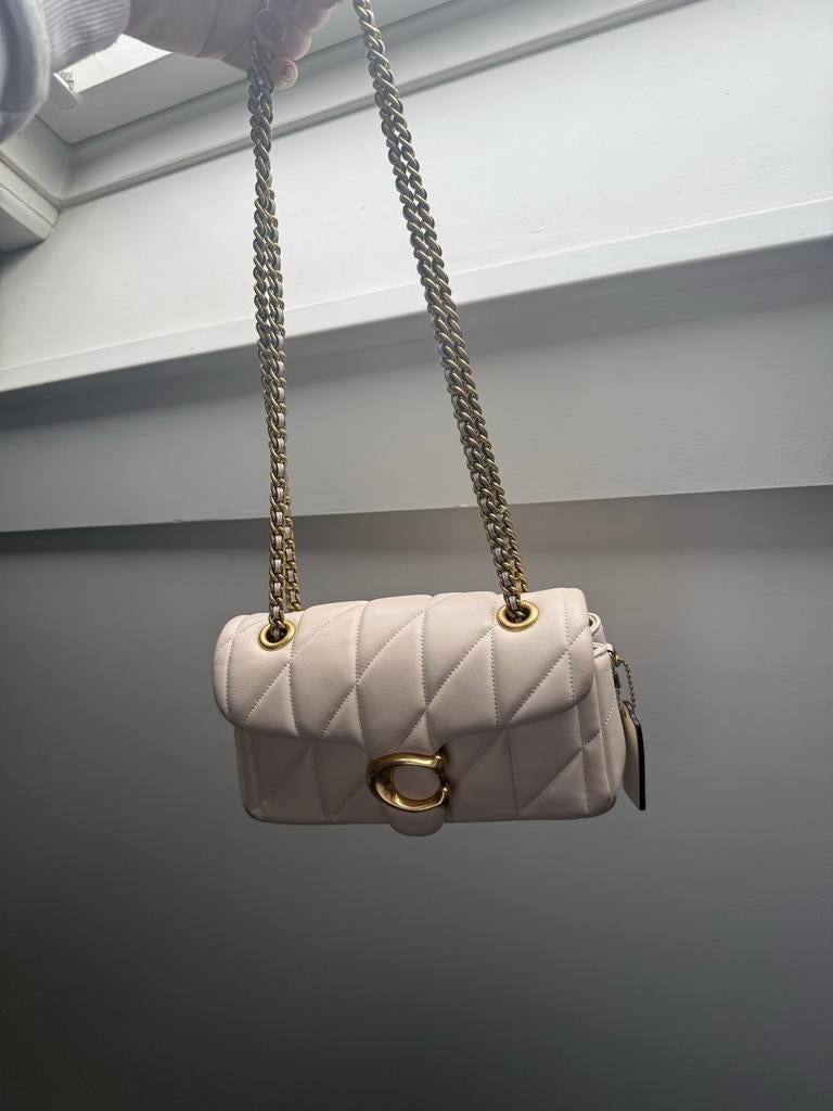 Coach Tabby Bag 20 Wit, Ophalen, Zo goed als nieuw, Wit, Handtas