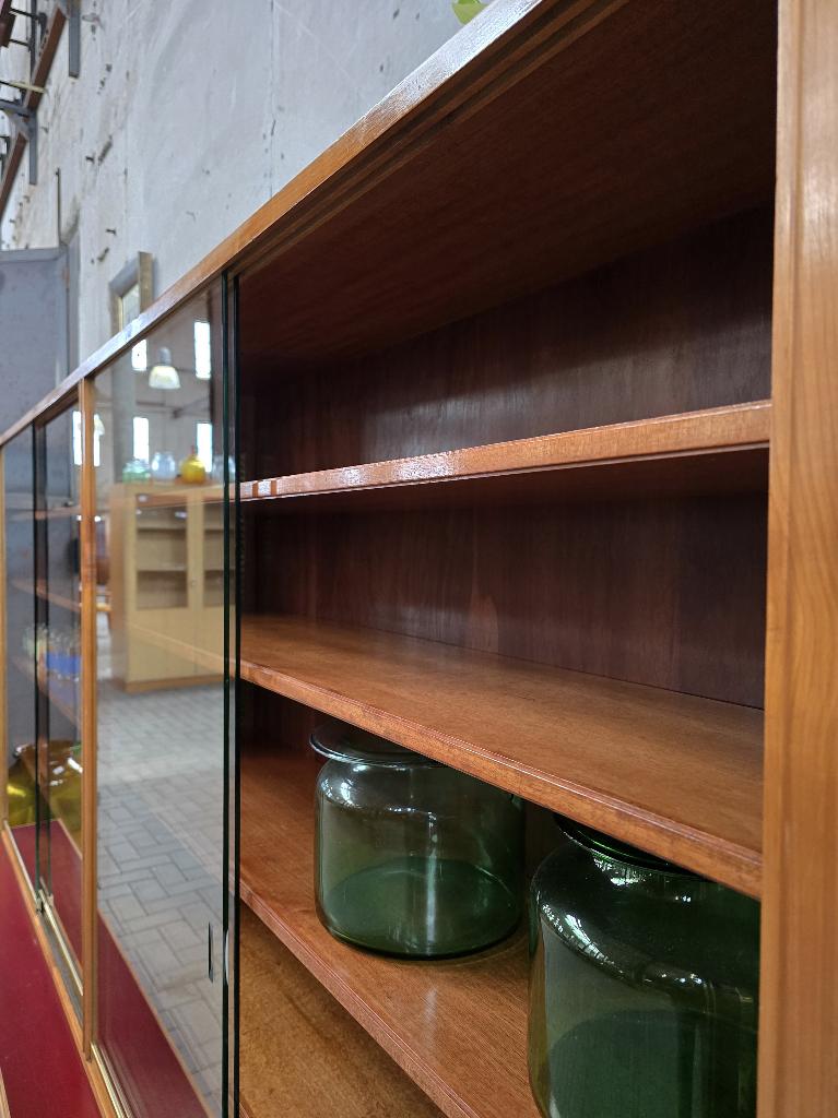 XL Duitse Apothekers Vitrine Kast | Grote Vitrinekast Laden, Metaal, Gebruikt, Met deur(en), Ophalen of Verzenden