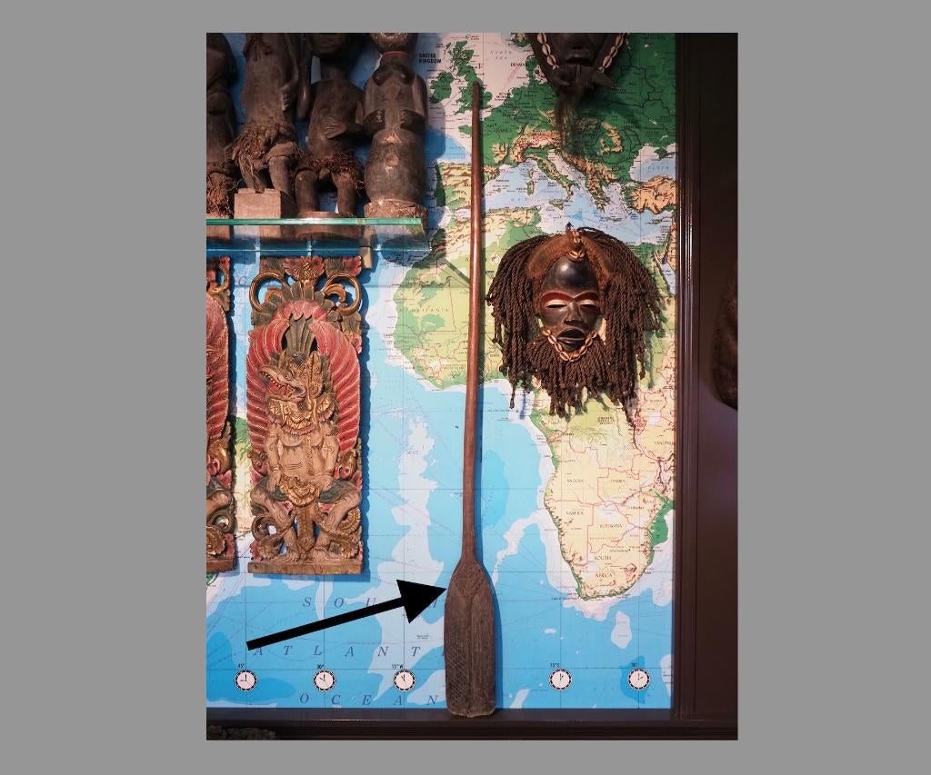 Roeispaan “Bodi” Sepik Papua Nieuw-Guinea (170815-01), Antiek en Kunst, Ophalen of Verzenden