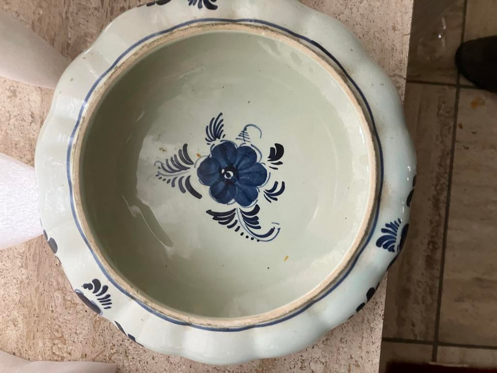 Delfts Blauw Schaaltje en Kruik Royal Goedewaagen, Antiek en Kunst, Ophalen of Verzenden
