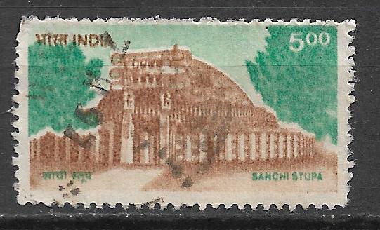 India 1994 Sanchi stupa, Ophalen of Verzenden, Gestempeld, Zuid-Azië
