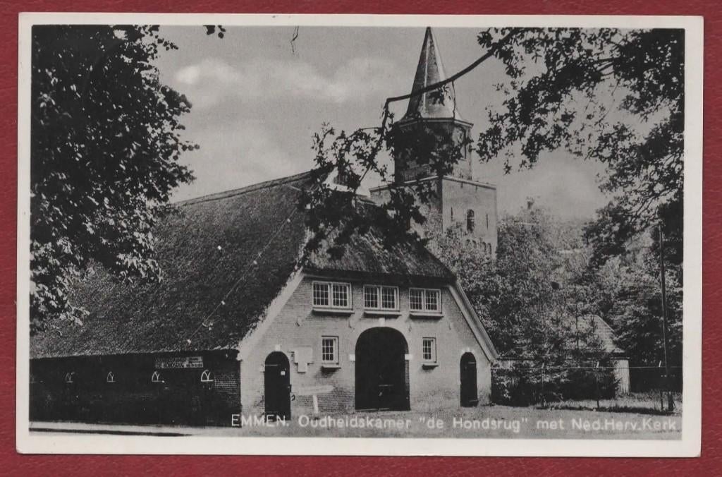 Emmen - Oudheidskamer "de Hondsrug"- 1959 (pst. Emmen), Ophalen of Verzenden, 1940 tot 1960, Gelopen, Drenthe