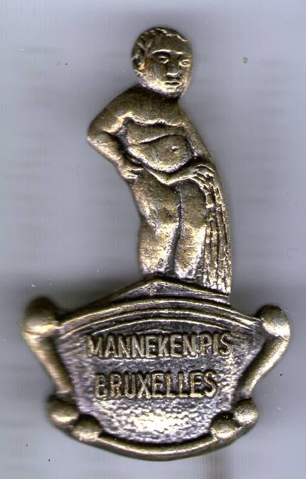 Manneke PIS Bruxelles zilverkleurig speldje ( U_084 ), Verzenden, Nieuw, Figuurtje, Speldje of Pin