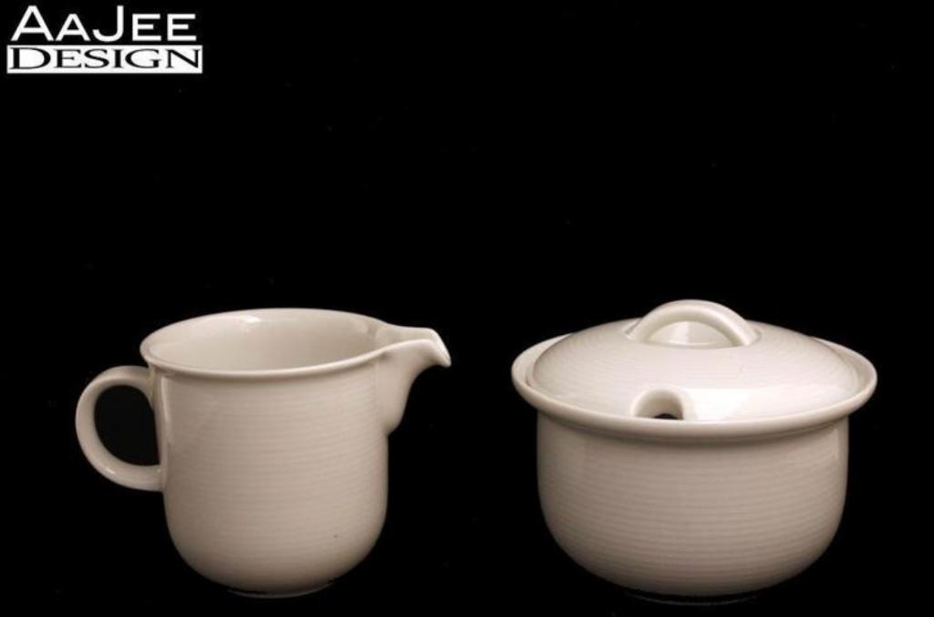 Thomas Germany - Trend White - Suikerpot & creamer, Overige typen, Ophalen of Verzenden, Zo goed als nieuw, Overige stijlen