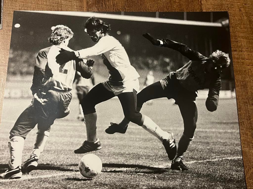 Ajax Persfoto Robbie de Wit MVV groot 30x24, Ophalen of Verzenden