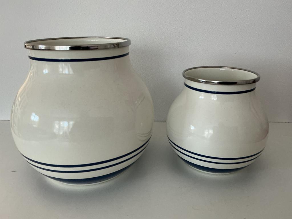 IKEA emaille vazen, Overige kleuren, Ophalen of Verzenden, Minder dan 50 cm, Glas